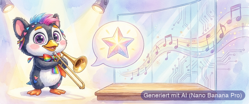 Unsere Musik ist KI-gemacht. Punkt.